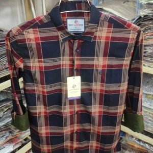 Indian Premium Cotton Double Part Check Shirt (full sleeve)