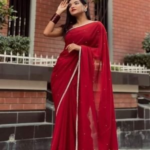 Main materials georgate stone saree